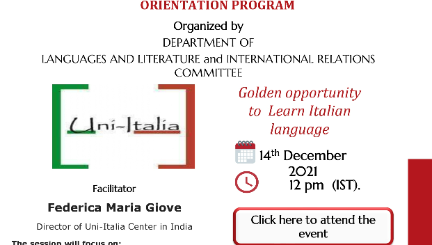 Orientation Programme - Uni-italia Center