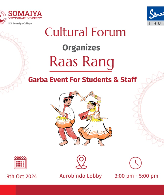 Raas Rang: Garba Event for Students & staff